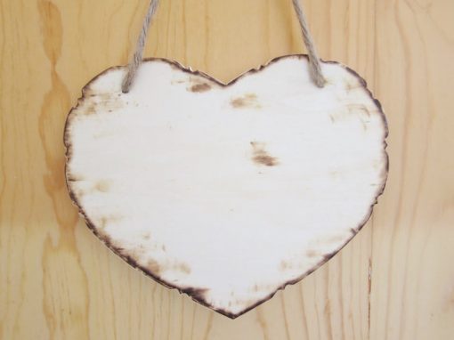 heart wooden sign